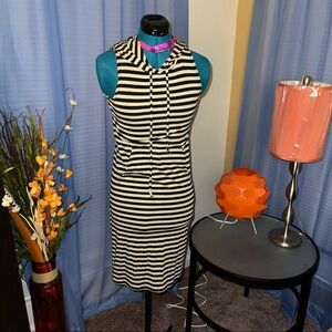 Heart & Hip |  Sleeveless Striped Hoodie Dress​